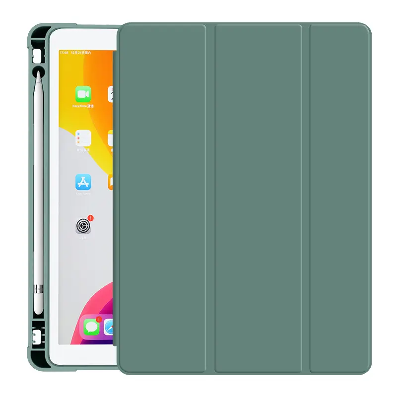Étui pour iPad Pro 11 2020 10.2 7th 8th 2018 2017 9.7 Mini 5 Air 3 10.5 2019 couverture intelligente pour iPad Air 4 10.9 avec porte-crayon