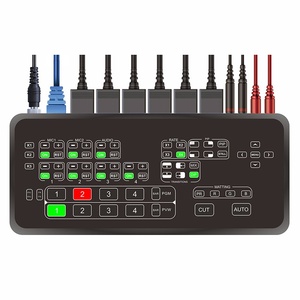 4-Channel Multiview Live Streaming <strong>Video</strong> Mixer Switcher for Church YouTube Podcasting Gaming Radio TV Broadcasting Equipment - Product Image 1