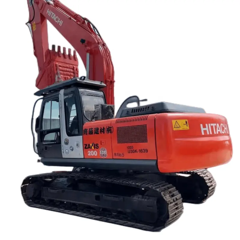 Hitachi-excavadora sobre orugas zx200 de 20 toneladas, usada, de buena calidad, hecha en Japón