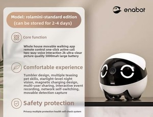Ebo pet'in eğlenceli Robot WiFi mini akıllı tüm ev mobil kamera arkadaşı kablosuz izleme ve WiFi üzerinden uzaktan kumanda ile - Product Image 6