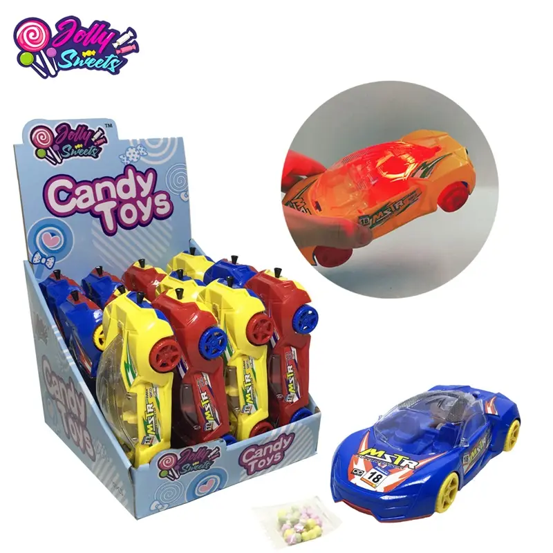 JollySweets candy toy pull string lighting race car