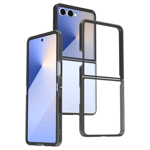 定制豪华二合一保护翻盖适用于三星Z Flip 7跨境防刮透明外壳防震 - Product Image 3