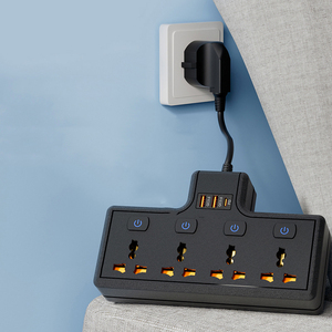 快速交付1型c和2 Usb 4路插座通用电源板墙壁电源插座交流电源板