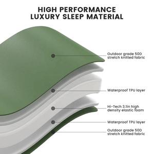 2025超轻睡垫自动充气野营垫背包旅行紧凑型空气泡沫床垫 - Product Image 5