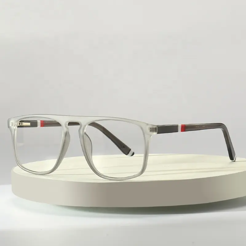 Cina fabbrica all'ingrosso gafas para hombre 2023 big size fashion TR90 flat top montatura da vista blue light blocking occhiali per uomo