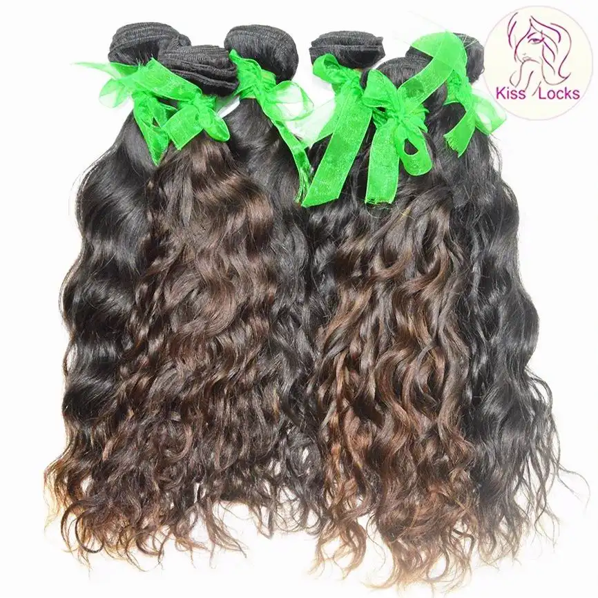 Crochet Basah dan Bergelombang Gaya Air Gelombang Kamboja Baku Perawan Rambut Menenun Musim Semi Curl Ciuman Kunci Baku Rambut Perusahaan