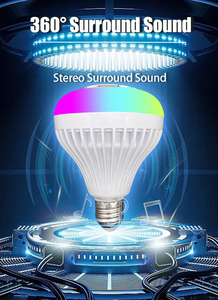 Creative Design E27 RGB LED Dimmable Music Stage Light Bulb Remote <strong>Control</strong> Bulb Speaker for Home Party &amp; <strong>Computer</strong> Use - Product Image 2