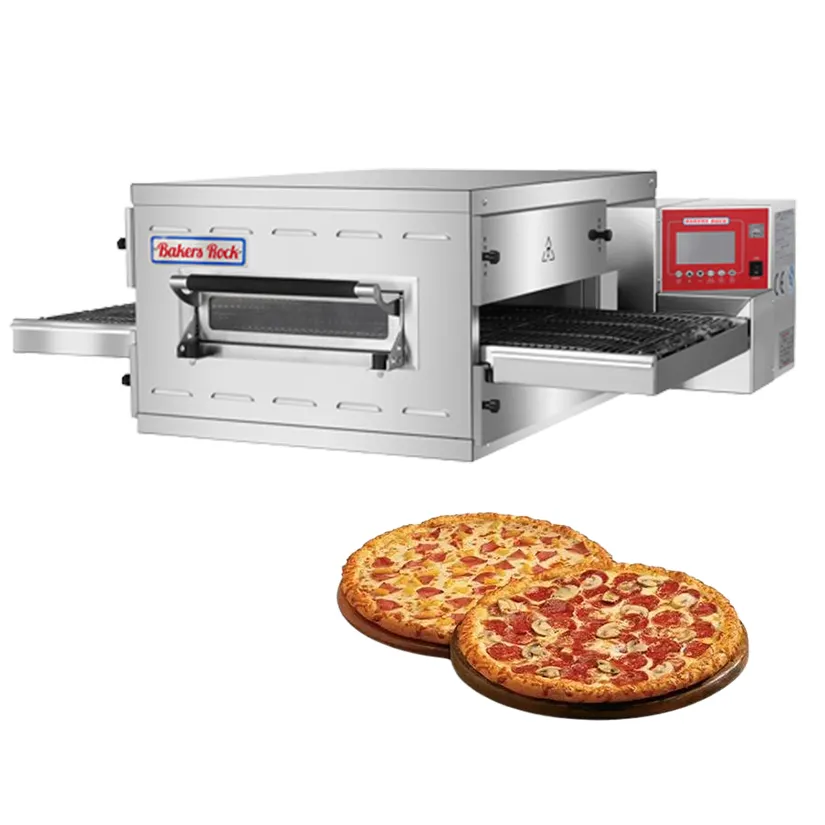 Oven Pizza Listrik Kecil Portabel Baja Tahan Karat Komersial