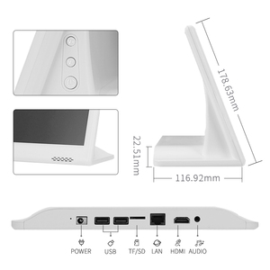 Design moderno 10.1 14 pollici a forma di L dispositivo di Feedback del cliente interattivo valutatore di soddisfazione Tablet per la valutazione del servizio - Product Image 2