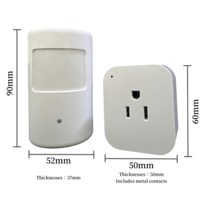 Kit de enchufe de control inalámbrico con sensor de movimiento PIR de retardo de tiempo para posición de inicio y detección de movimiento - Product Image 5