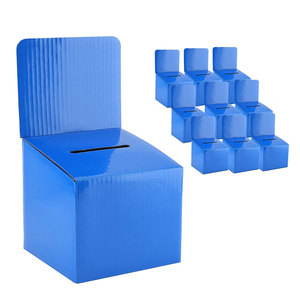 Toptan çıkarılabilir Kraft orta karton kağıt öneri oy sandığı çekiliş kutusu masa üstü kullanım için - Product Image 1