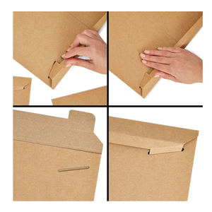 Cứng 450 GSM Kraft bìa hình ảnh in vận chuyển cứng trở lại phong bì bưu phẩm với khóa Tab - Product Image 6