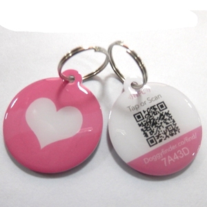Etiqueta de Collar de identificación de Mascota, código QR y etiqueta de clave codificada epoxi NFC - Product Image 1