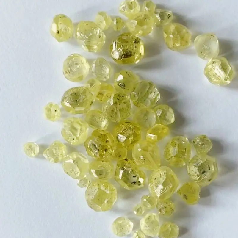 China lab grown Rough fancy yellow diamond e fancy raw polished diamond