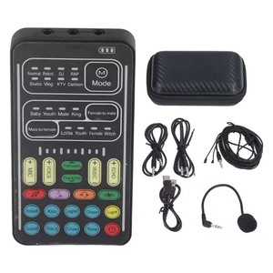 Cambiador de voz Micrófono de mano Cambiador de voz con sonido Máquina de efectos multifuncional I9 - Product Image 3