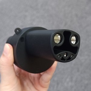 Elektrikli araç EV konnektörleri şarj adaptörü AC elektrikli araç şarjı adaptör Tesla Adpater tip 2'den tesla'ya - Product Image 3
