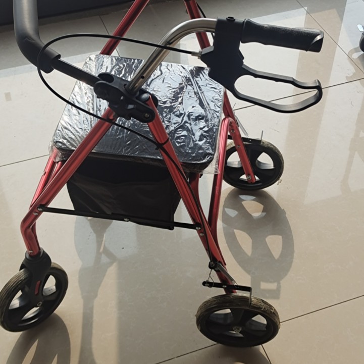 Aide à la marche en alliage d'aluminium (rouge)