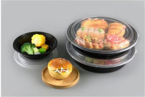 Disposable Microwave Safe <strong>Rectangular</strong> Take Away Food <strong>Container</strong> <strong>Lids</strong> Transparent Black 500ml--2000ml Capacity Injection Storage - Product Image 4