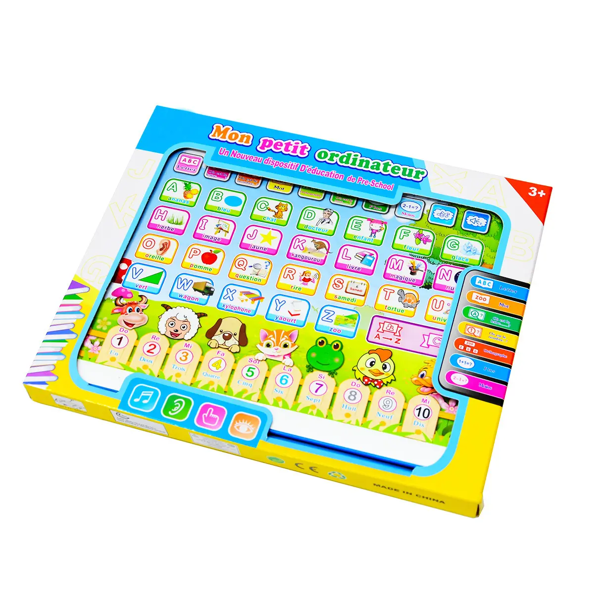 TS nuovo tablet punto di lettura touch voce cervello francese puzzle game educativo inglese arabico giocattoli per laptop per bambini