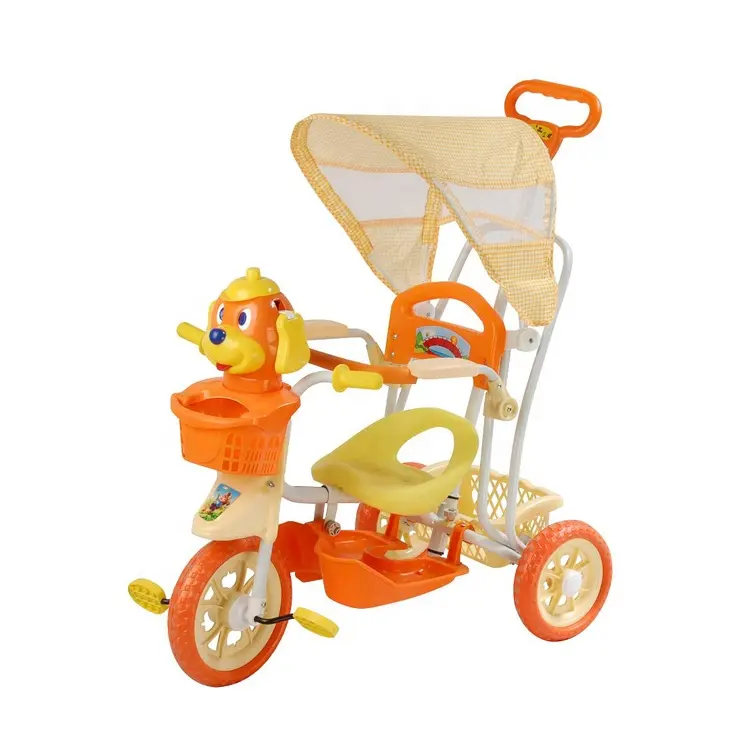 Tricycle en plastique design multi carton pour enfants, jouet style bébé, vente en ligne, tricycle pour enfants de 2 ans