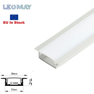 EU直接配送ストリップライトuチャンネルディフューザー<span class=keywords><strong>LED</strong></span>アルミニウムプロファイル<span class=keywords><strong>Led</strong></span>ライト<span class=keywords><strong>Led</strong></span>バーアルミニウムチャンネルハウジングカバー - Product Image 1