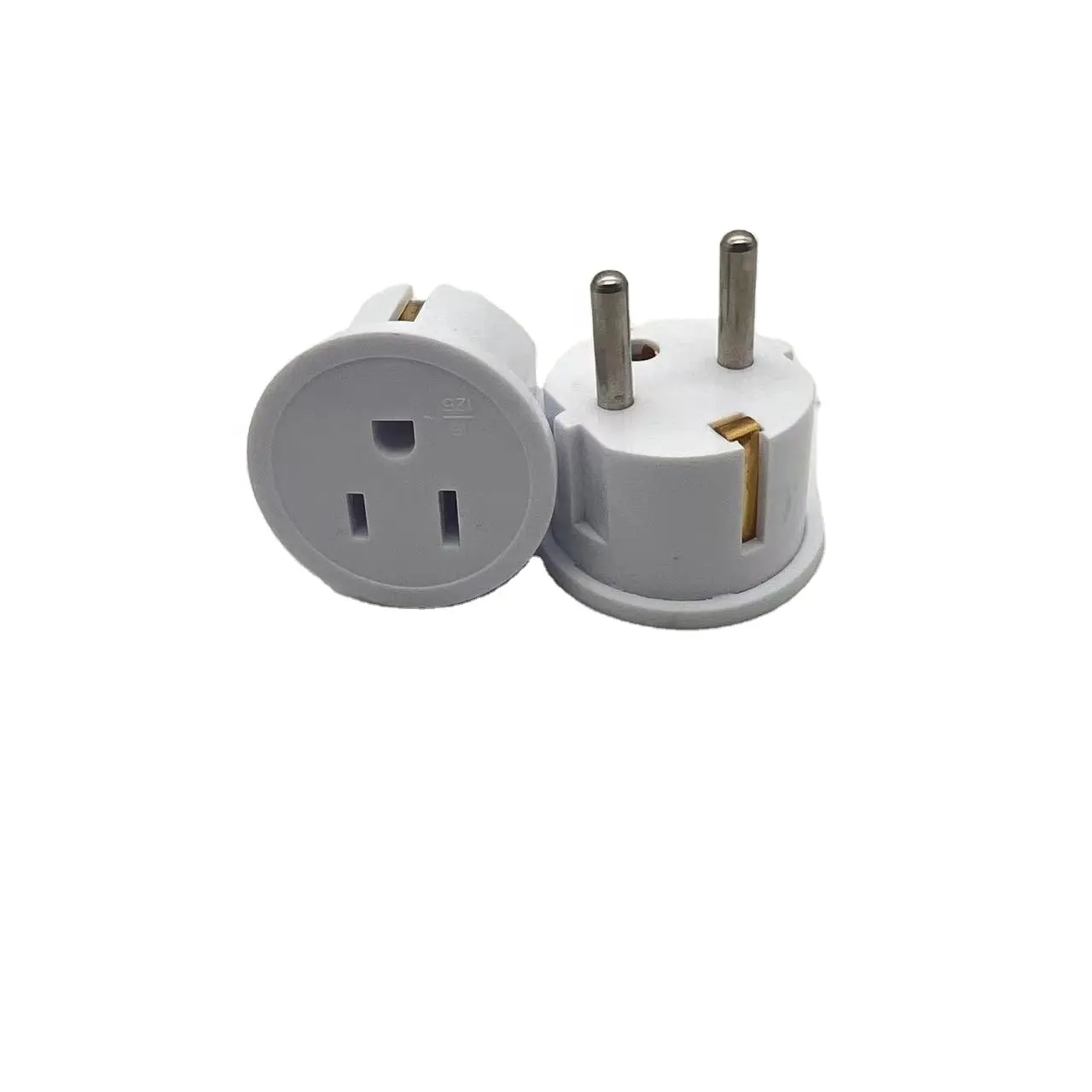 Adaptador de corriente de enchufe de viaje europeo 16A 250V 2 pines EE. UU. A Adaptador de viaje de la UE