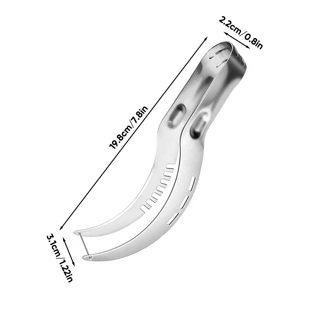 Curved watermelon knife