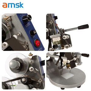 DY-8 Semi-automatic Manual Type Production Date Batch Number Pulse Thermal Ribbon Date Printing and <strong>Coding</strong> Machine - Product Image 5