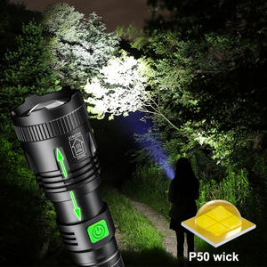 Howlighting גבוהה בהירות זום בוהק פנס P50/t6 פתיל Led נטענת 1200 Lumens עמיד למים פנס