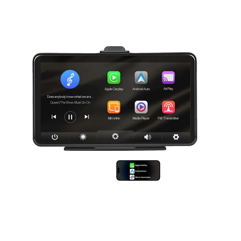 7-Inch Touch Screen Carplay MP5 Player BT Portable Wireless Multimedia Host Seat Universe Headrest Rear Seat