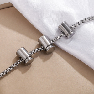 <strong>Elastic</strong> Spring Push Pull Adjustable Clasps <strong>Hook</strong> for Diy Jewelry Handmade <strong>String</strong> Chain Positioning Buttons Makings - Product Image 3