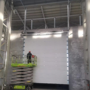 防风透明电动提升门清洗车间提升门超市立式工业提升门