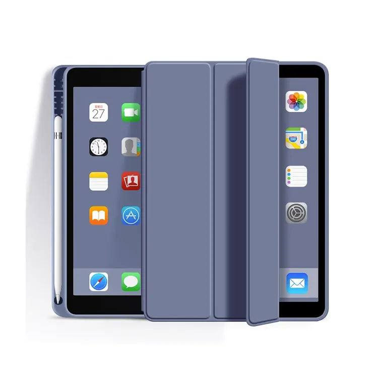 เคสฝาครอบแบบนิ่มแบบพกพาสำหรับ Apple iPad Air เคส10.9พร้อมช่องเสียบปากกา