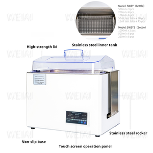 Weiai màn hình cảm ứng mini 18L nhiệt độ không đổi dao động Shaker phòng thí nghiệm quay qua lại lắc nước tắm lồng ấp - Product Image 6