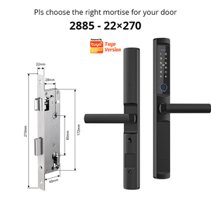 Smart Fingerprint Digital Keyless Schiebe schloss für Zuhause Aluminium Holztür Glas Vitrine Fernbedienung Keyless Entry - Product Image 3