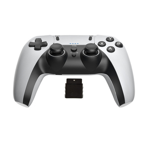 PS1/PS2ゲーム機シングルモーターダブル振動内蔵リチウムバッテリー2.4Gワイヤレスゲームコントローラー - Product Image 3