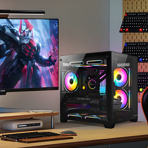 Factory oem fai da te matx torri vetro anteriore computer personalizzato rgb desktop gamer de involucro gaming bianco custodia pc - Product Image 6