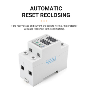2P 63A Adjustable <strong>Voltage</strong> Protector <strong>Circuit</strong> Over Under <strong>Voltage</strong> Protector Relay Device Surge Protector - Product Image 3