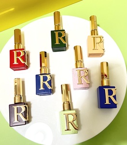Hanya <strong>New</strong> 10ml 12ml 15ml 20ml <strong>square</strong> <strong>Shape</strong> Nail Polish <strong>Bottle</strong> with Gold Cap Brush Red Black Glass Nail Polish <strong>Bottle</strong> - Product Image 6