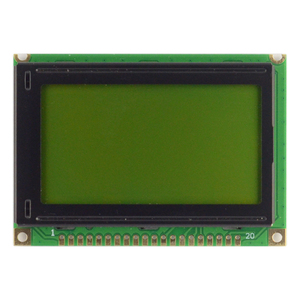 COB Grafik 12864 Modul 128*64 Punkte Matrix STN schwarze Buchstaben auf gelbg grünem Hintergrund LCD Modul mono parallele Schnittstelle - Product Image 1