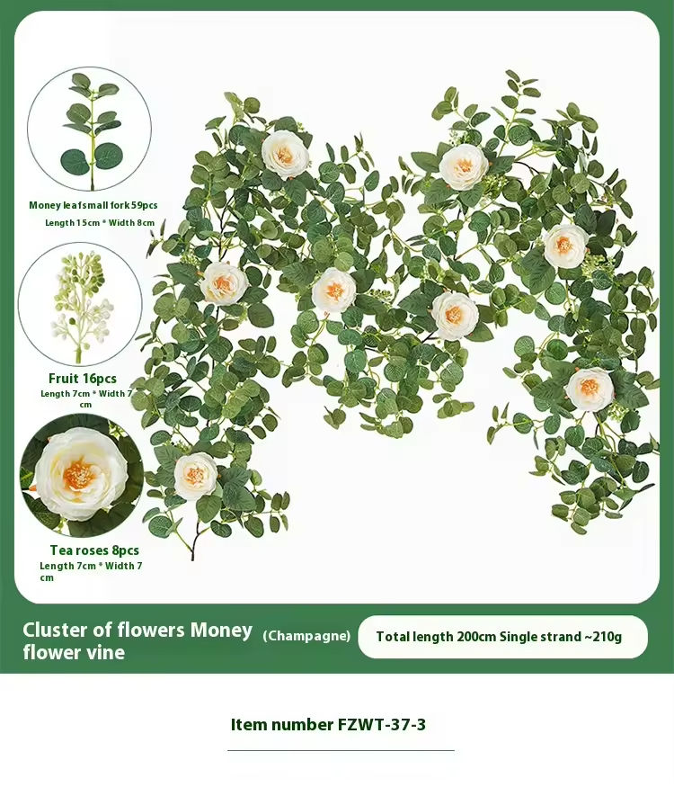 เถาวัลย์ดอกไม้ ช่อดอกไม้ เงิน