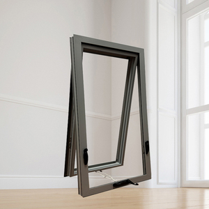 Design moderno personalizzato doppia tenda in vetro finestre in alluminio con battente cieco da finestra con otturatore in stile verticale - Product Image 2