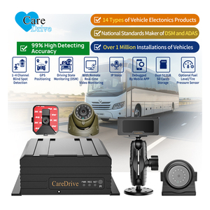 CareDrive 4チャンネル4G GPS WIFI DSM & BSD & ADAS AIインテリジェントアルゴリズムAI MDVR危険化学薬品用 - Product Image 1