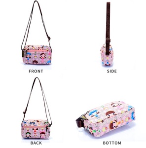 Ayarlanabilir kayış crossbody çanta kadın karikatür baskı messenger küçük kızlar için süblimasyon omuzdan askili çanta