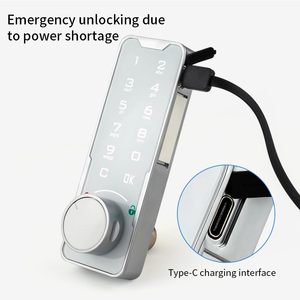 High Security Numeric Keypad Lock with Master <strong>Key</strong> Combination Polished Finish for Office Cabinets Gym Lockers - Product Image 4