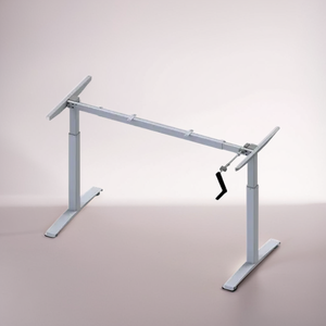 笔记本电脑和台式机用多功能手动曲柄书桌可调书桌坐立桌 - Product Image 1