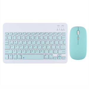 Factory Wholesale Multi-color 7 Inch Mini Wireless BT <strong>Keyboard</strong> and <strong>Bluetooth</strong> Mouse Combos Set for windows IOS Android OS - Product Image 6