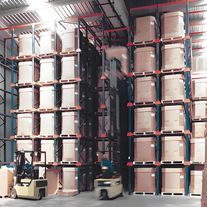 Estante de palés VNA de 5 capas de servicio pesado, sistema de estantería de entrada con estantería de metal duradero para almacenamiento en almacén - Product Image 2