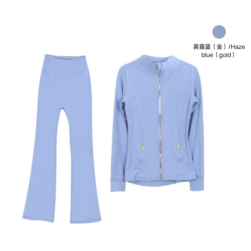 Ensemble de trompettes bleu smog et or