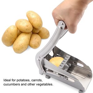 Profesyonel manuel tatlı patates cipsi kesici makine paslanmaz çelik bıçak mutfak aracı patates kızartması kesici - Product Image 5